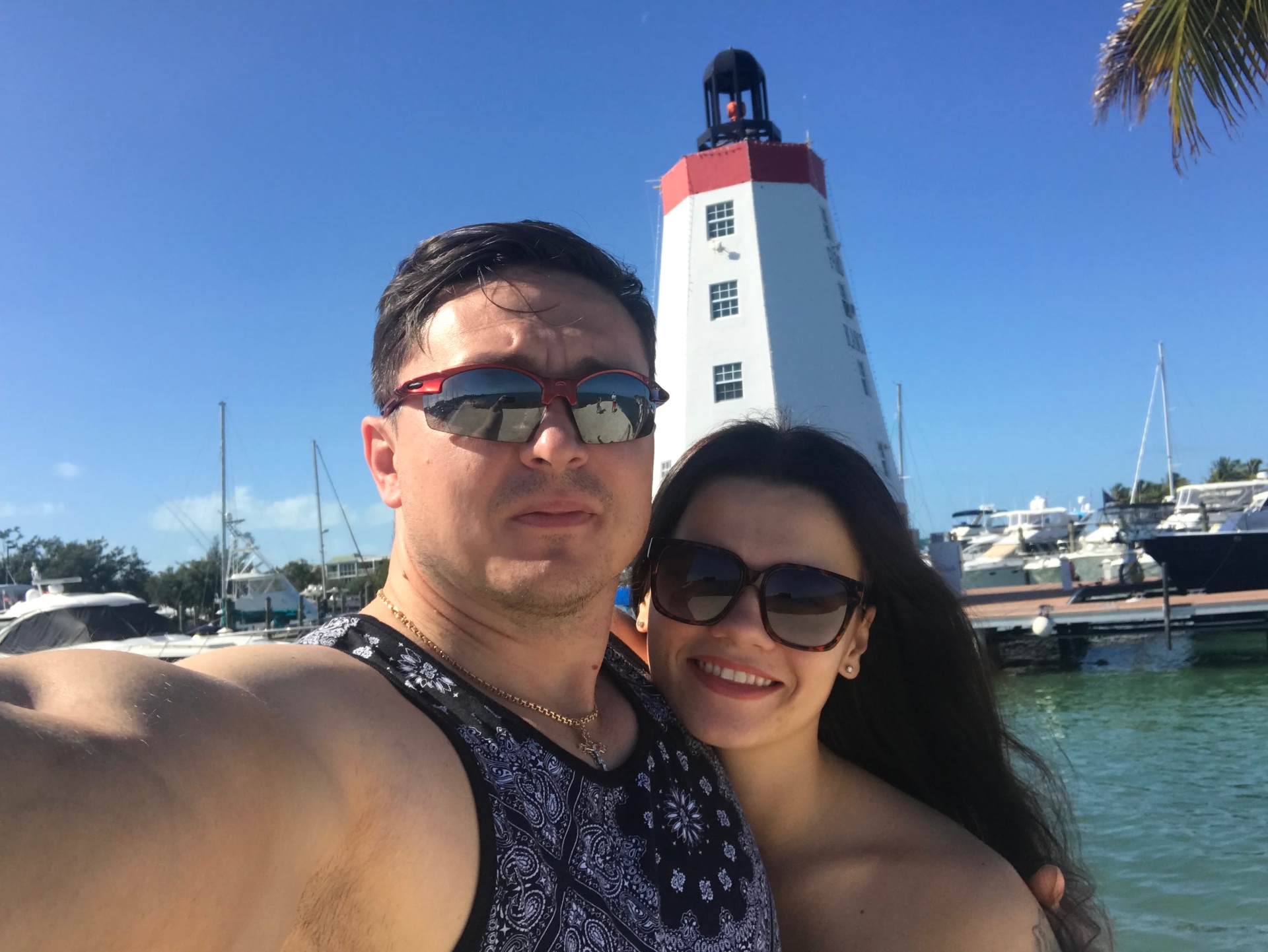 Local Marathon lighthouse and marina